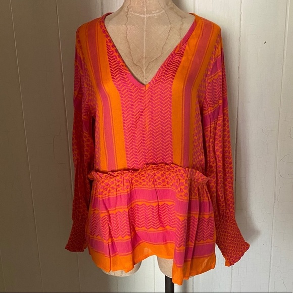 Cecilie Copenhagen Tops - NEW CECILIE COPENHAGEN sz S Pink L/S Top Moory Shirt